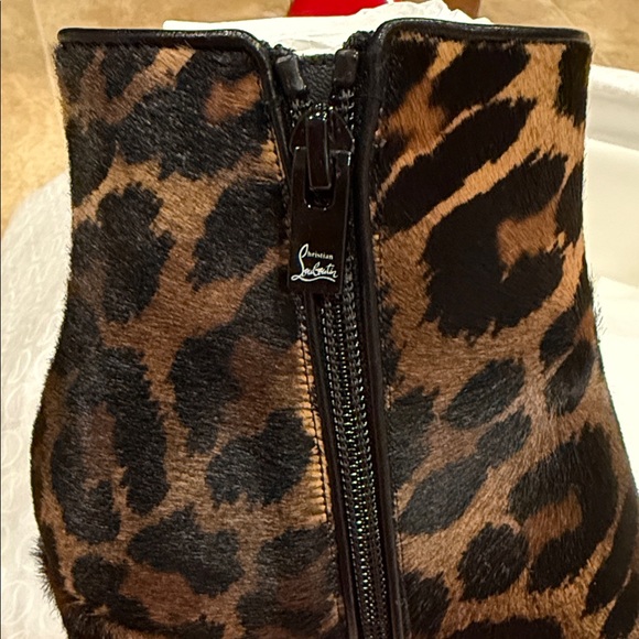Christian Louboutin Leopard Ankle Booties - Picture 7 of 9